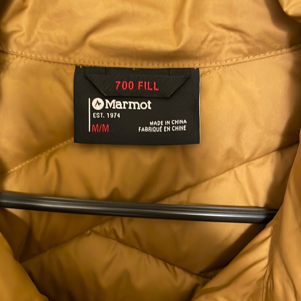Barely worn Marmot Women’s Mustard/Gold Vest.